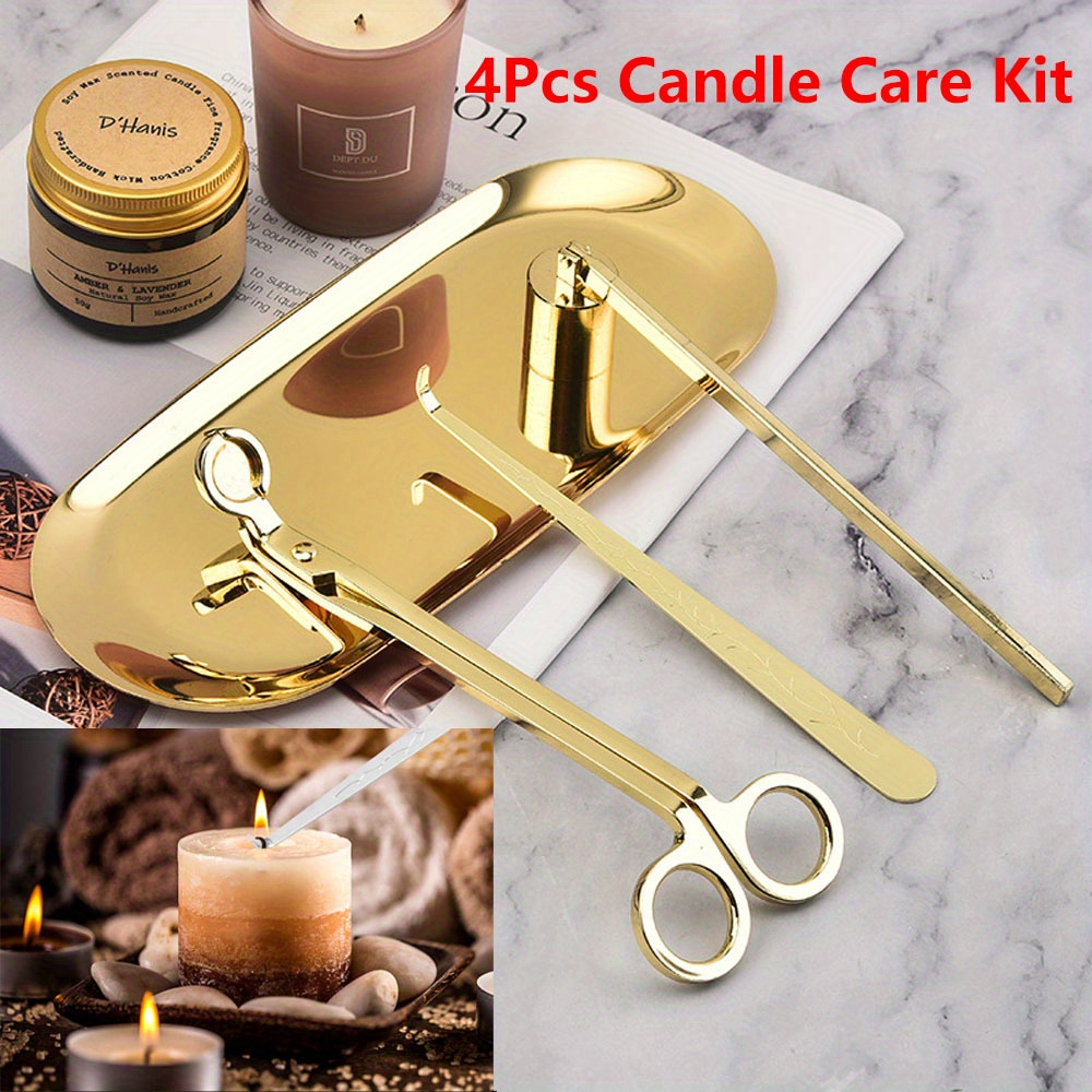Workshop Tools Diy - 4pcs/set Luxury Candle Care Kit Stainless