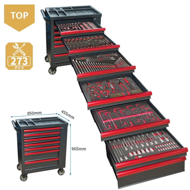 7 Drawer Tool Trolley With 273 - Tools Set Workshop recension och pris
