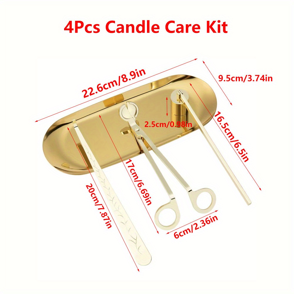 4pcs/set Luxury Candle Care Ki - Workshop Tools Diy recension och pris