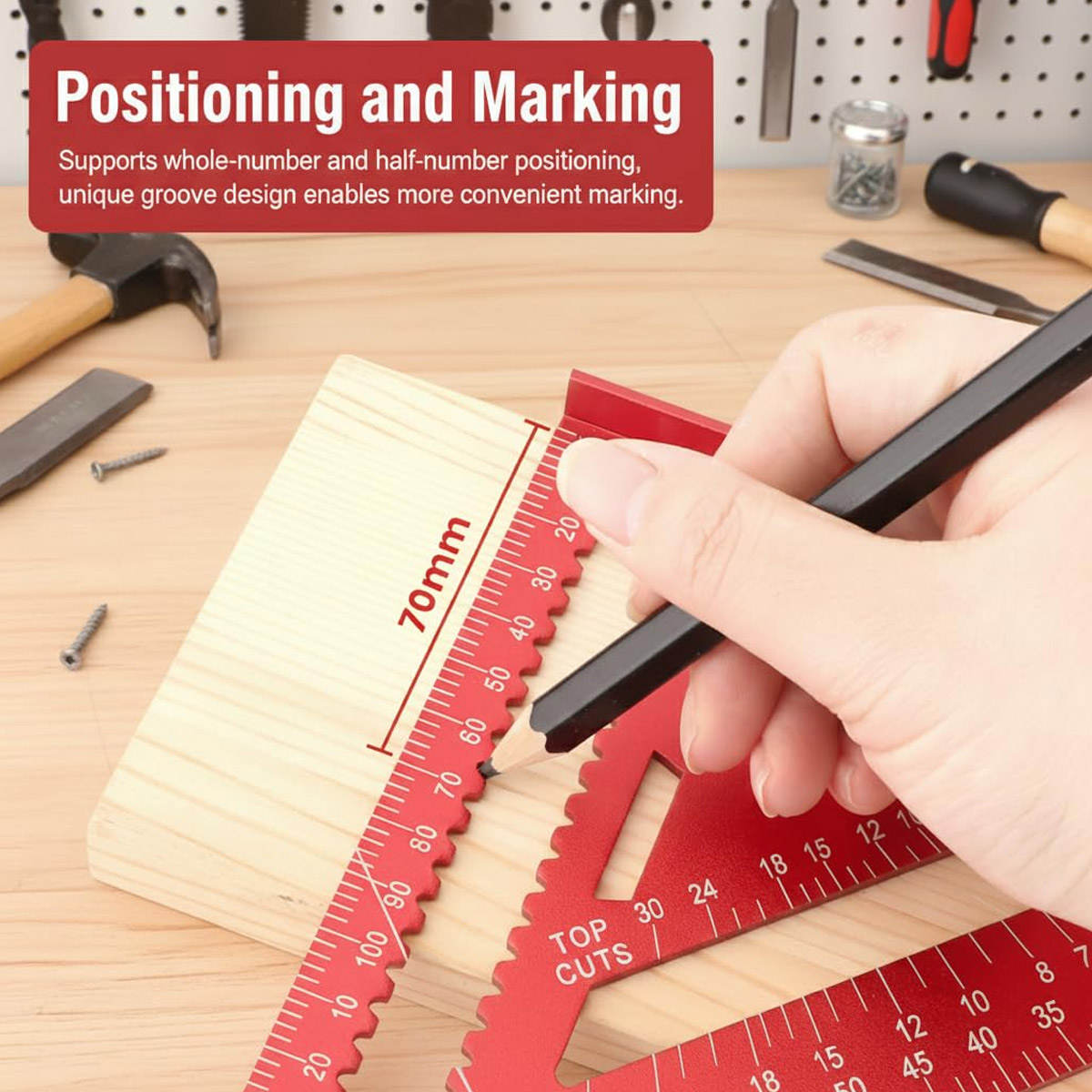 Aluminum Alloy Speed Square Hi - Workshop Measuring Tools recension och pris