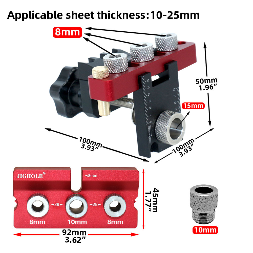 3 In 1 Universal Dowel & Pocke - Pocket Hole Jig recension och pris