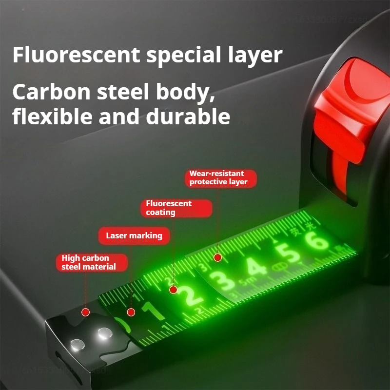 DELIXI Fluorescent Tape Measur - Workshop Measuring Tools recension och pris