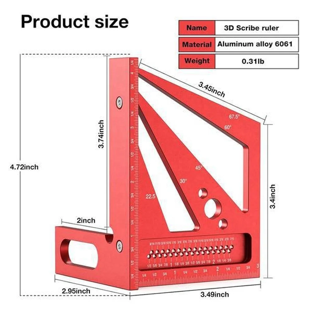 Red 3D Multi Angle Measuring R - Marking Tools In Workshop recension och pris